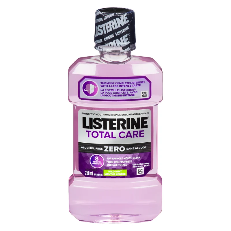 Listerine Total Care Zero Antiseptic Mouthwash Mild Mint, 250-ml