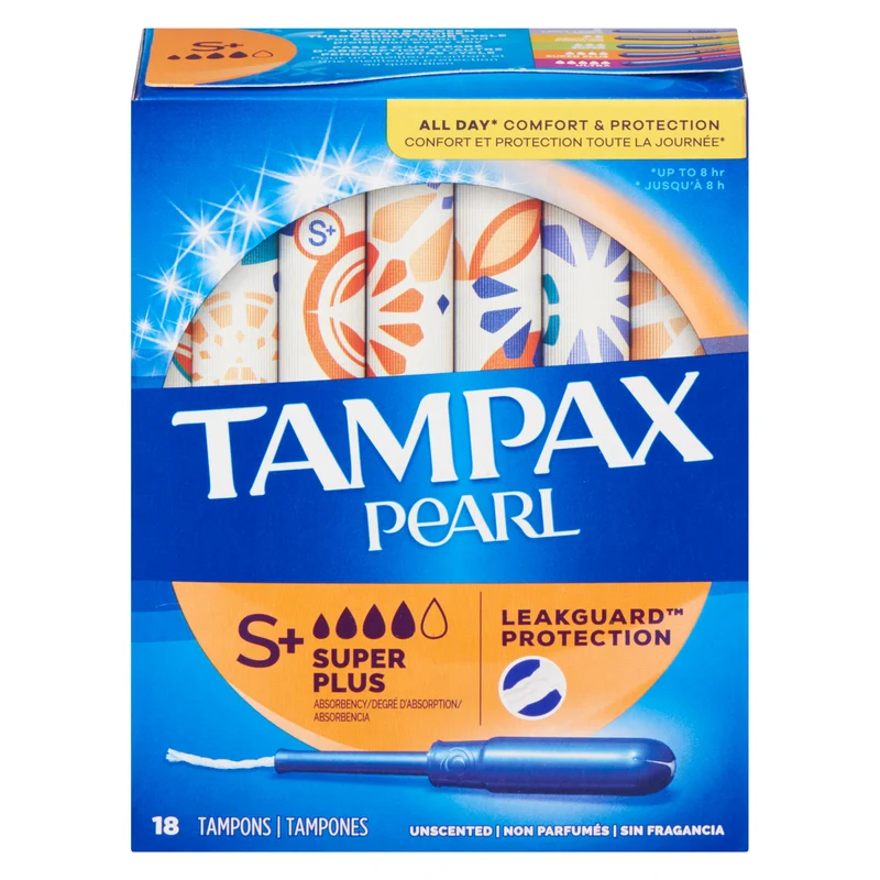 Tampax Pearl Super Plus, 18-Pack