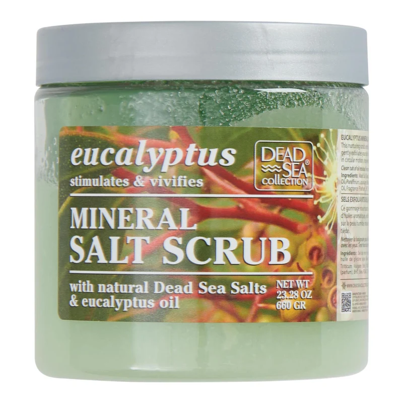 Dead Sea Collection Eucalyptus Oil Mineral Salt Scrub, 660-g