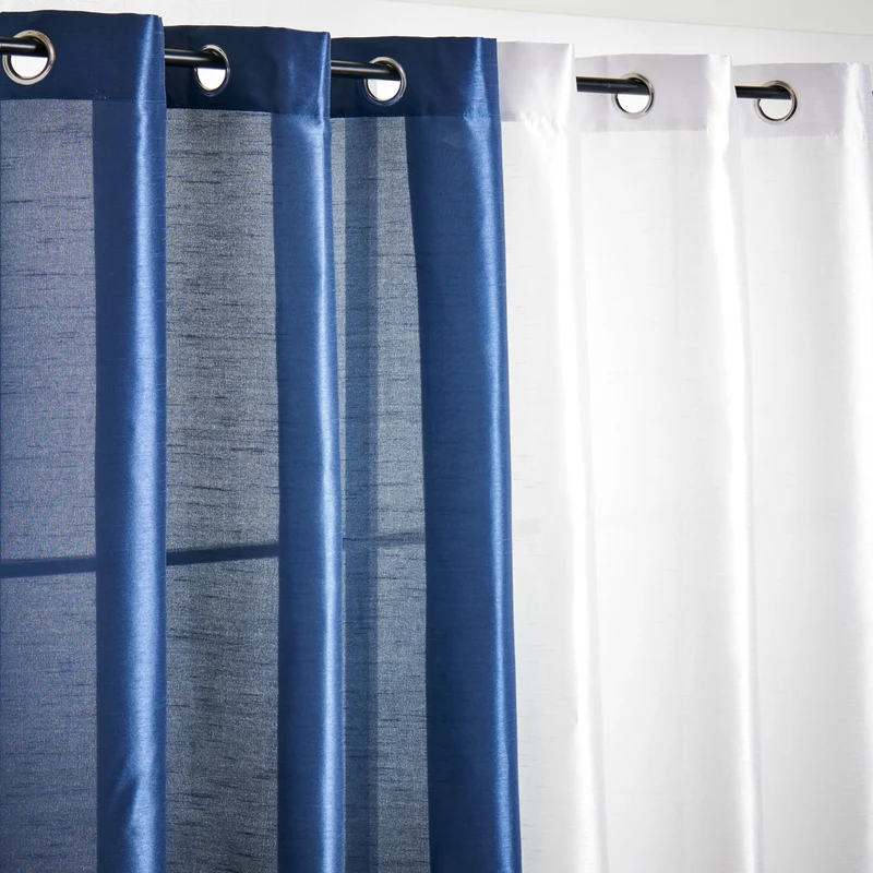 Faux Silk Curtain, Assorted Colours, 54-in x 84-in.