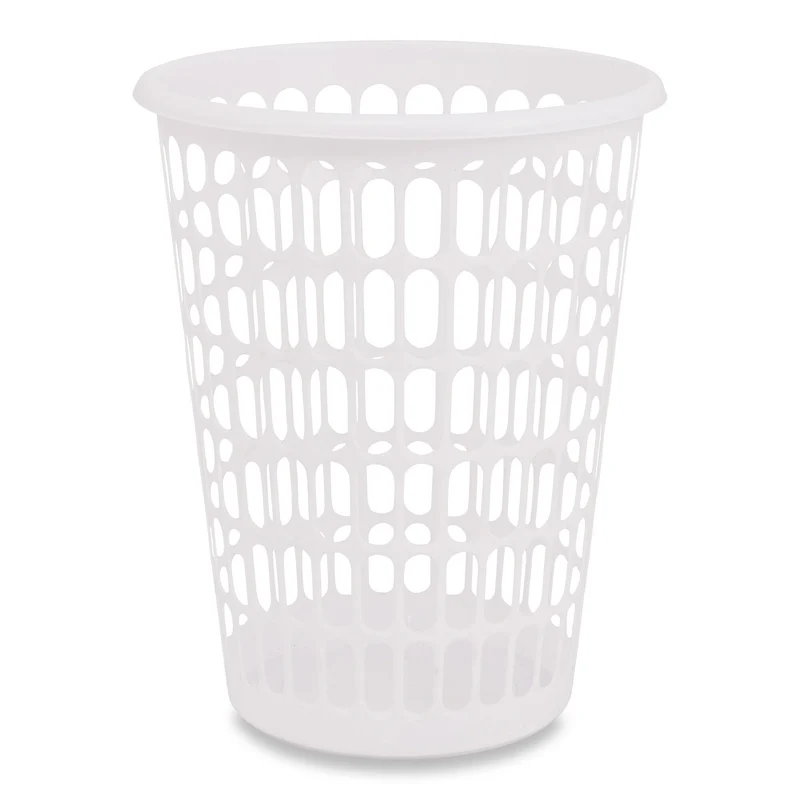 Upright Plastic Laundry Hamper, 22-in