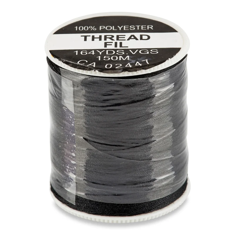 UV-Resistant Polyester Thread, 150-m, Black