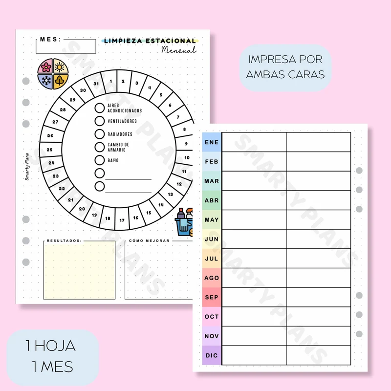 Plantilla Mensual - Limpieza Estacional