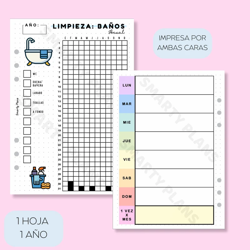 Hoja Anual - Limpieza Baños