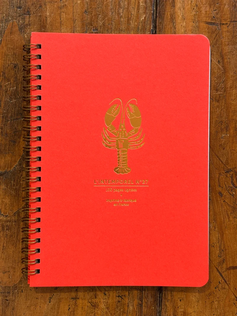 Carnet L'intemporel n°27 HOMARD - Les Éditions Du Paon