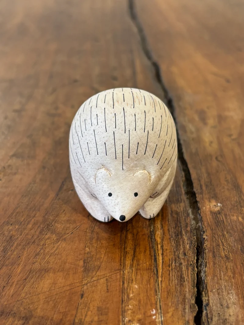 Hérisson Figurine en Bois - T-Lab.