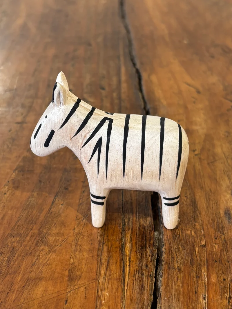 Zèbre Figurine en Bois - T-Lab.