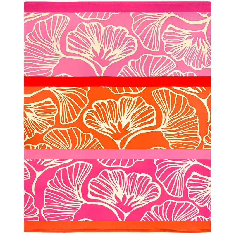 Serviette de plage imprimée microfibre - Jinoka - 140x170cm - 220g/m² - Taille XL