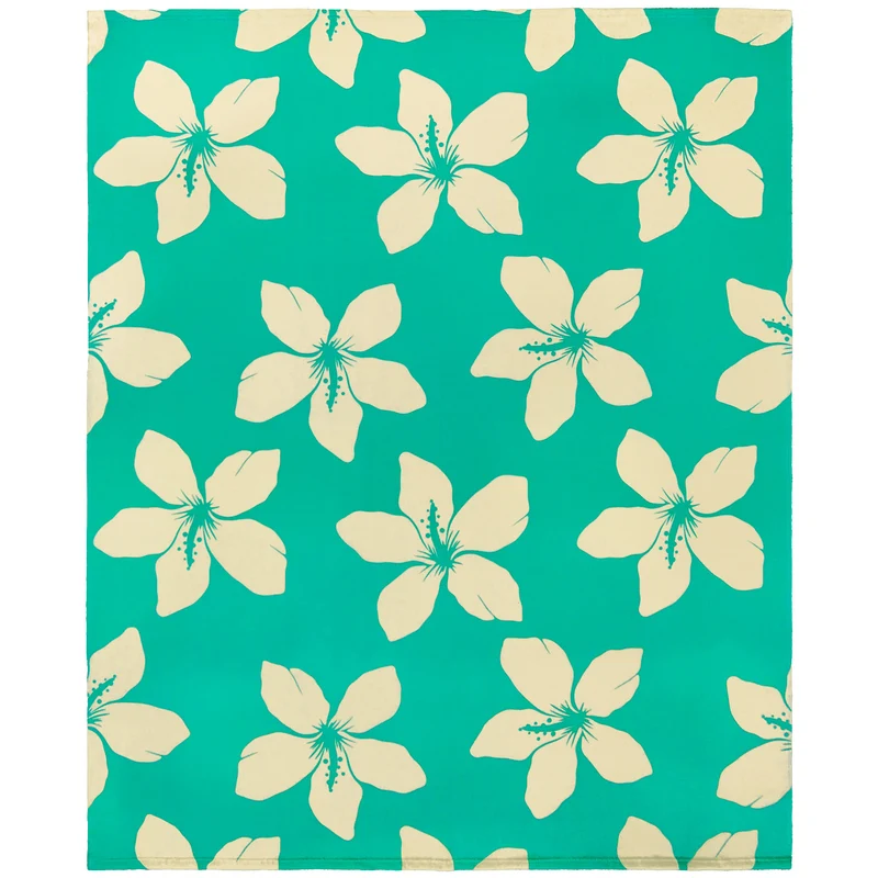 Serviette de plage imprimée microfibre - Alyzee - 140x170cm - 220g/m² - Taille XL