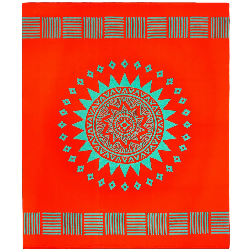 Serviette de plage imprimée microfibre - Solari - 140x170cm - 220g/m² - Taille XL