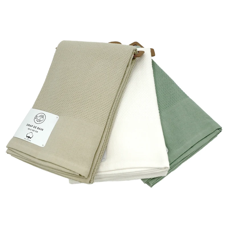 Drap de bain Waffle 90x150cm 355g/m²