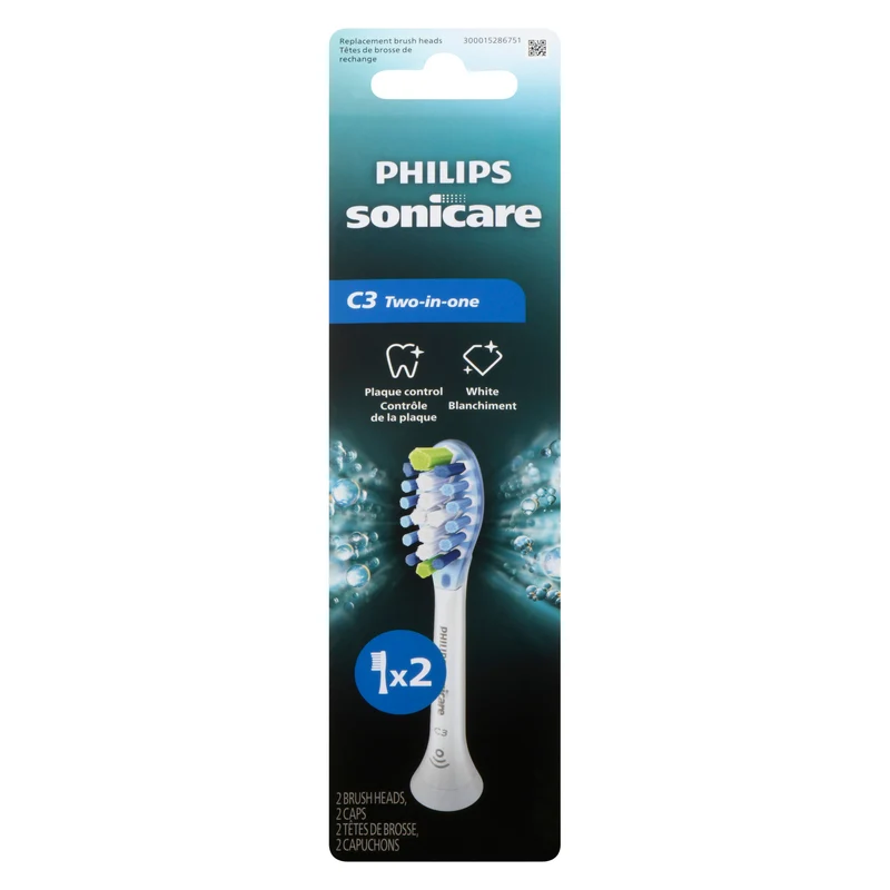 Philips Sonicare C3 Premium Plaque Control Electric Toothbrush Heads - 2pk.