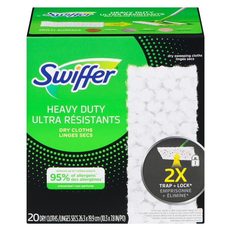 Swiffer Sweeper Dry Sweeping Heavy Duty, 20-Pack