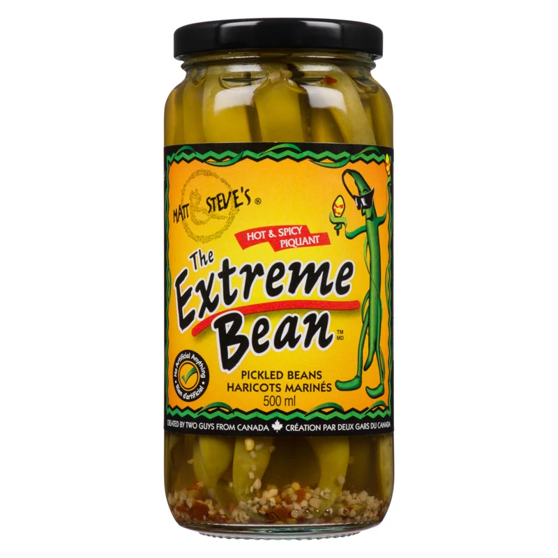 Matt & Steve's The Extreme Bean Hot and Spicy Pickled Beans - 500ml