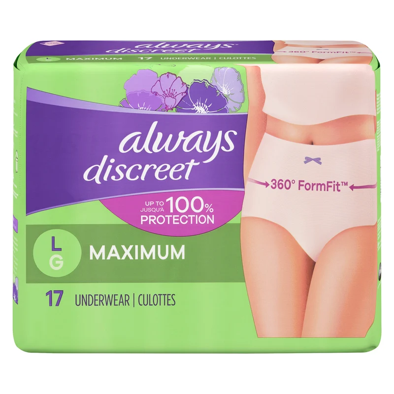 Always Discreet Underwear - 17pk.