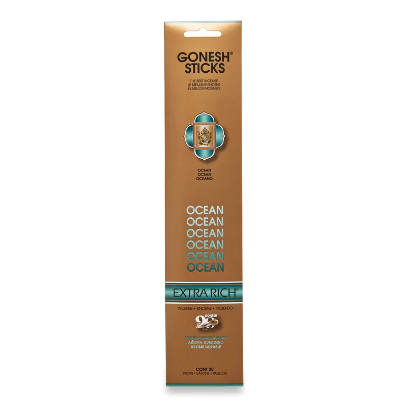 Gonesh Ocean Incense Sticks, 20-Pack