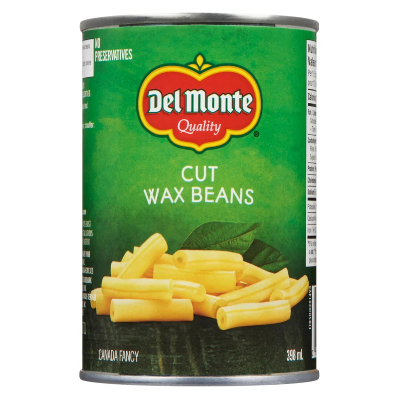 Del Monte Cut Wax Beans, 398-ml