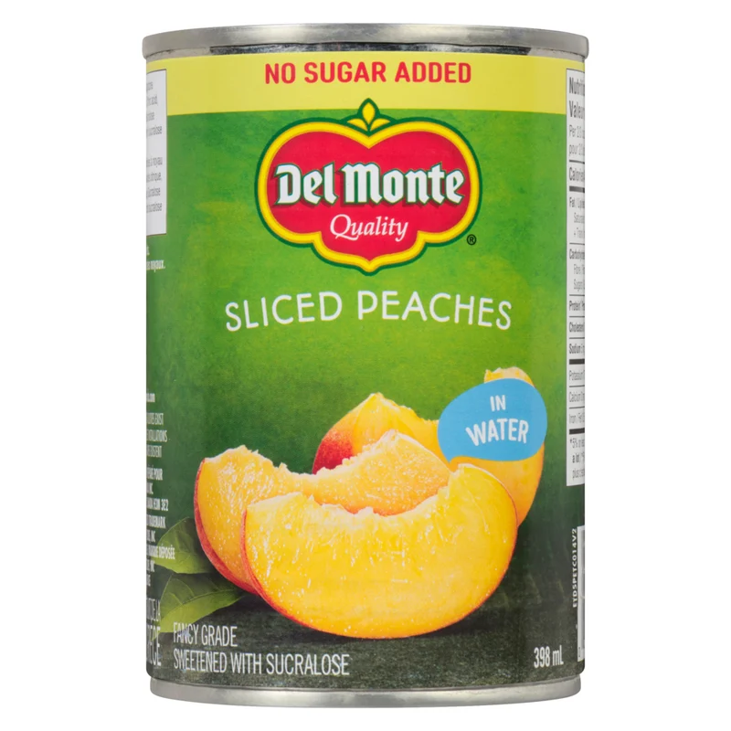 Del Monte Sliced Peaches in Water, 398-ml