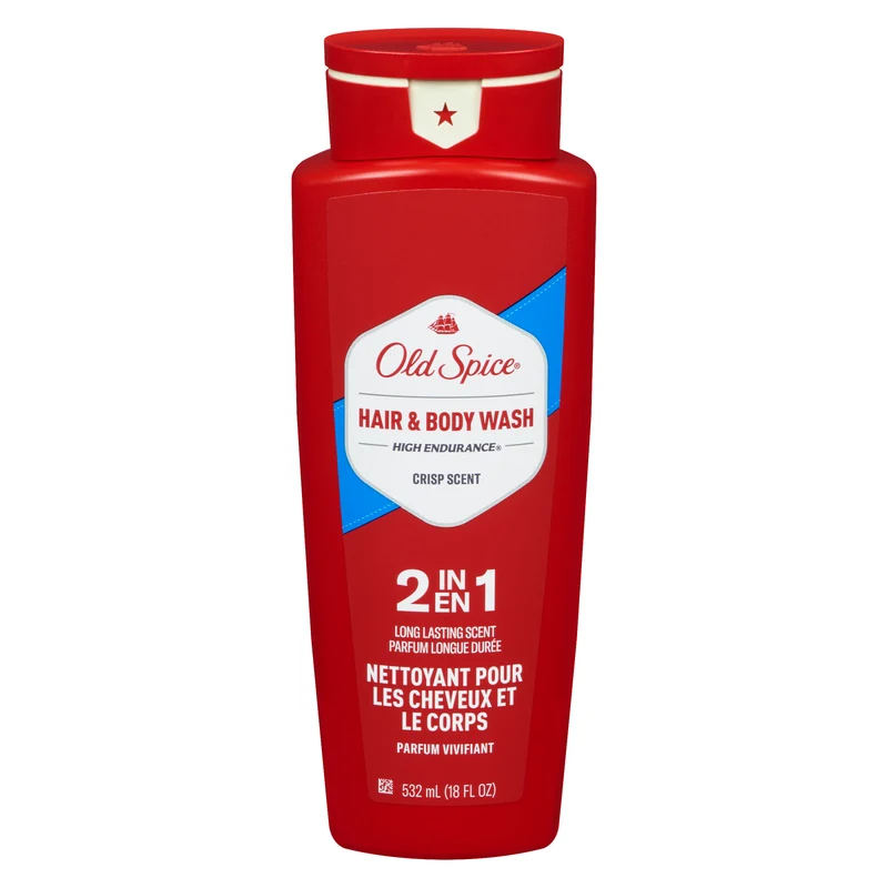 Old Spice Men's High Endurance Crisp Scent Hair and Body Wash - 532ml