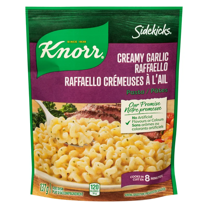 Knorr Sidekicks Creamy Garlic Raffaello Pasta, 137 g