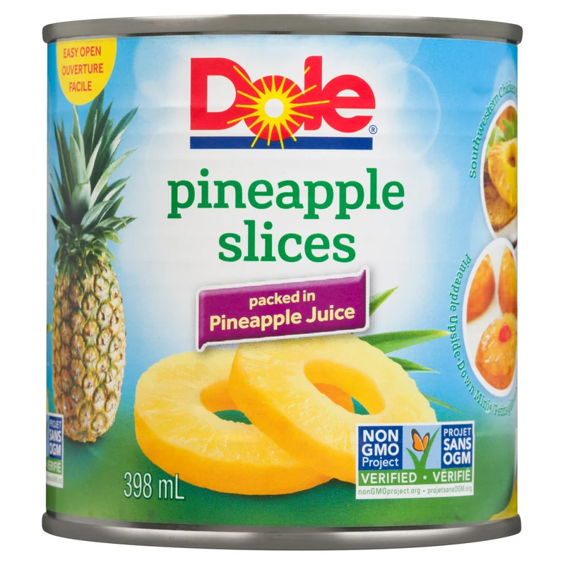 Dole Pineapple Slices, 398-ml