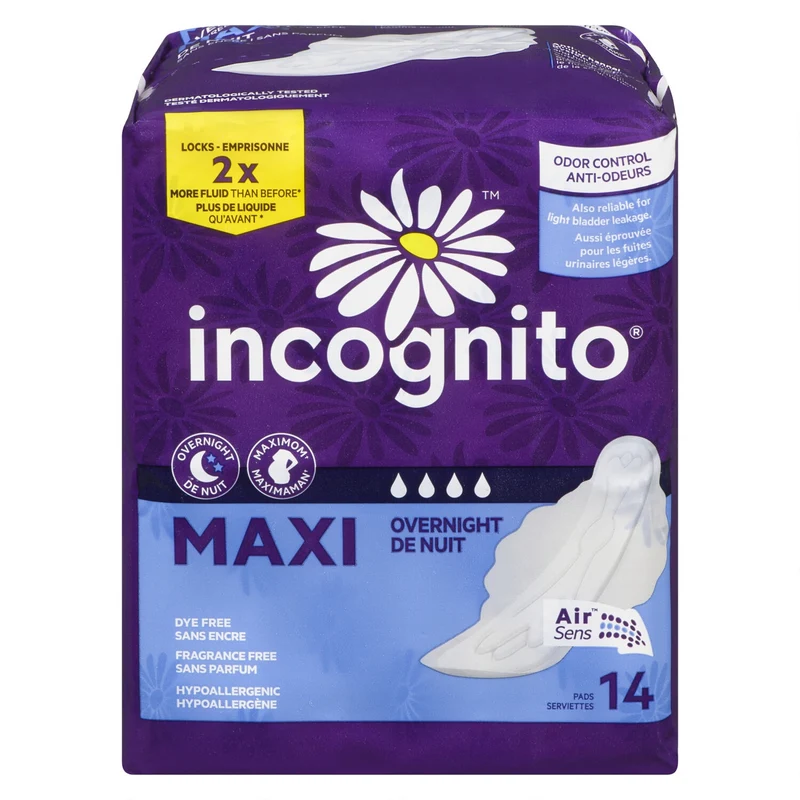 Incognito® Maxi Overnight - 14pk.