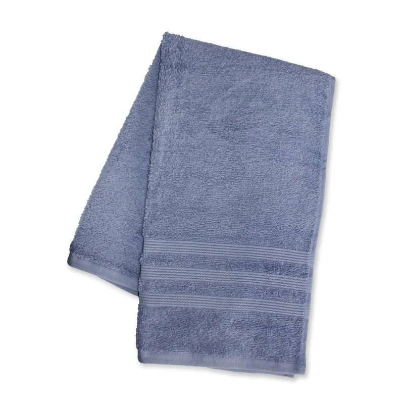 Cleanse Soft Cotton Hand Towel, Blue, 28-in