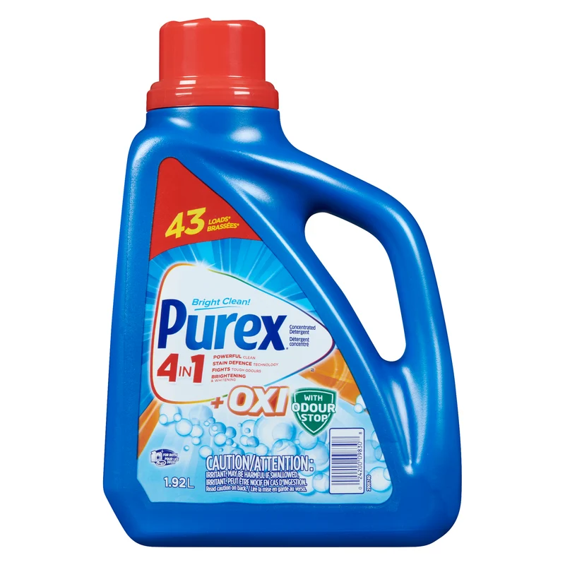 Purex Dirt Lift Action Oxi Plus Hypoallergenic Laundry Detergent, 1.92-L