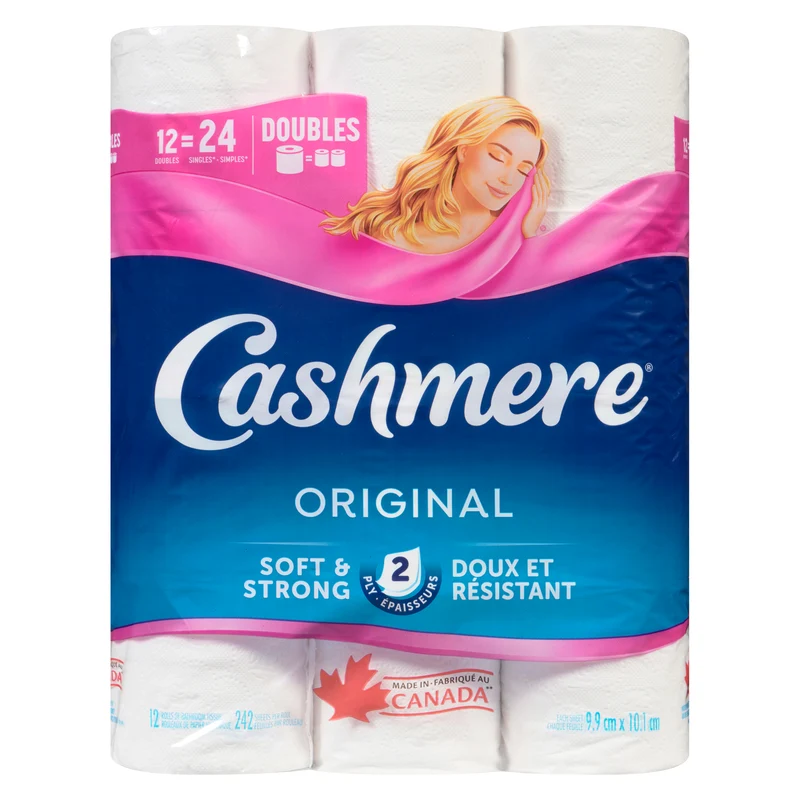 Cashmere 2-Ply Regular Toilet Paper, 12-Pack