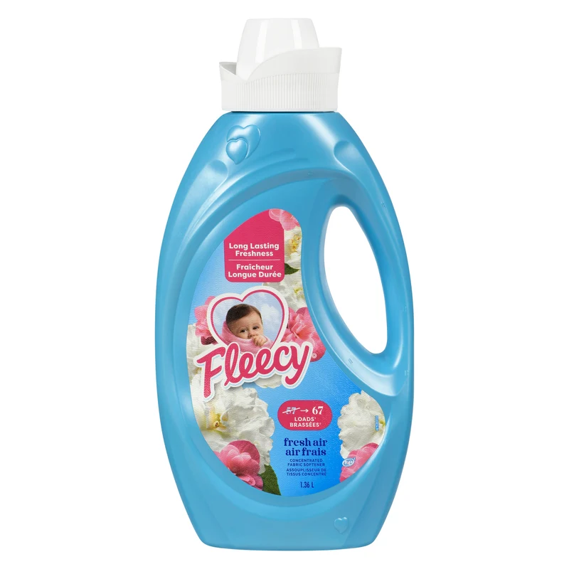Fleecy Concentrated Fabric Softener Fresh Air, 1.36 L
