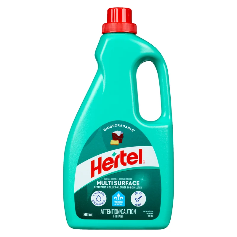 Hertel Biodegradable Fresh Scented All-Purpose Cleaner, 800-mL