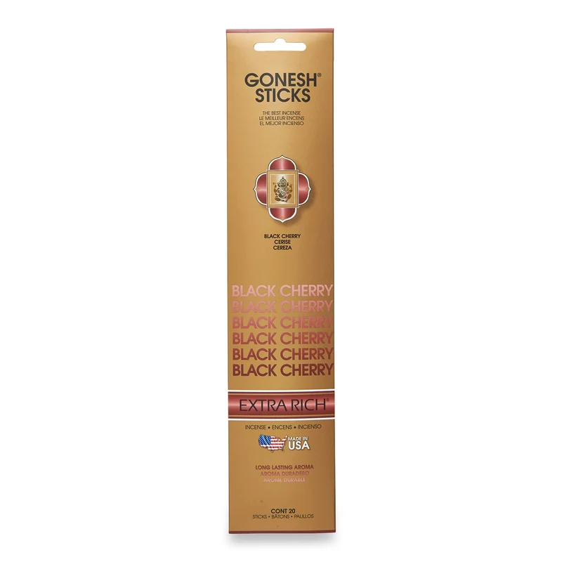 Gonesh Black Cherry Incense Sticks, 20-Pack