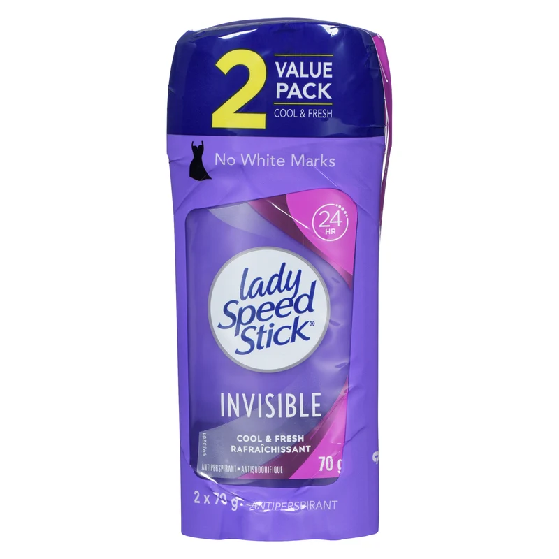 Lady Speed Stick Invisible Antiperspirant Deodorant Cool & Fresh 2pk. - 70g