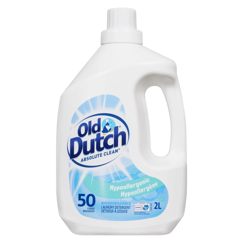 Old Dutch Absolute Clean Hypoallergenic Laundry Detergent, 2-L