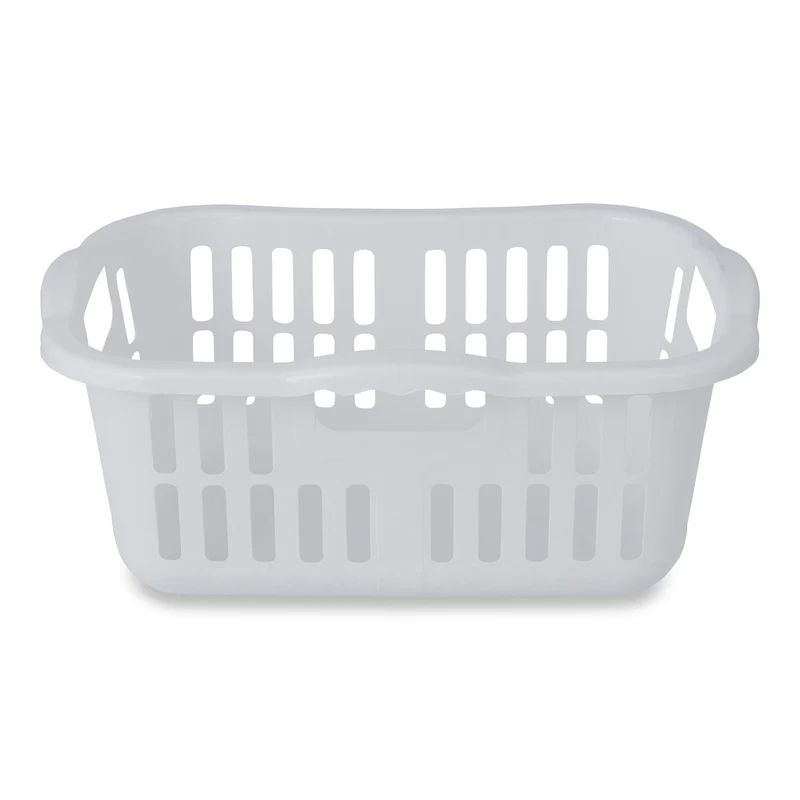 Hip-Hugger Laundry Basket, Grey