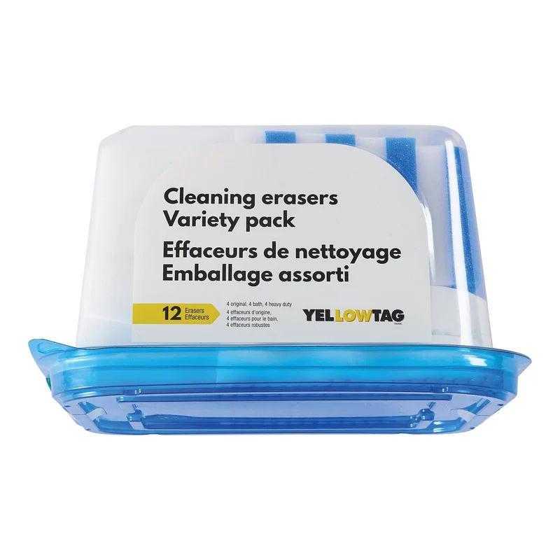 YellowTag Melamine Cleaning Erasers Variety Pack, 12-Pack