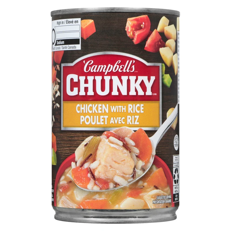 Campbell's Chunky Chicken with Rice Ready to Serve Soup, 515-ml