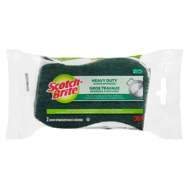 Scotch-Brite Heavy Duty Scrub Sponges, 2-Pack