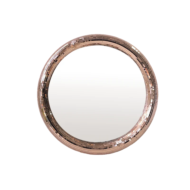 Miroir DISCO rond rose - SECONDE CHANCE