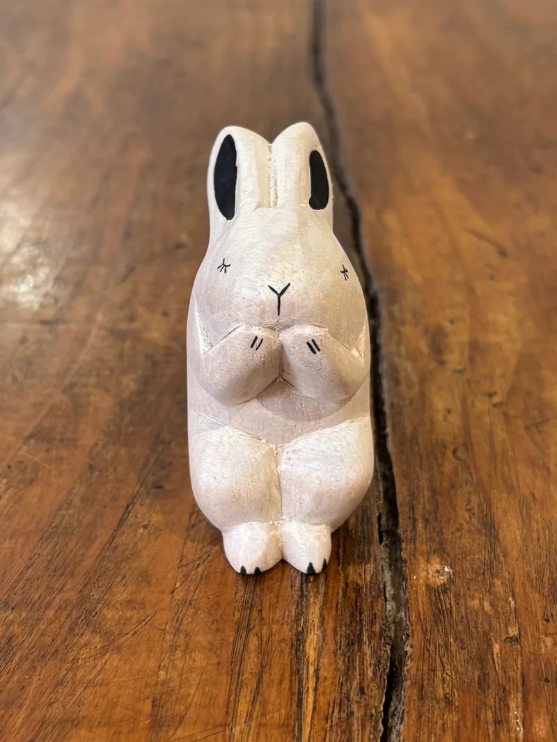 Lapin Figurine en Bois - T-Lab.