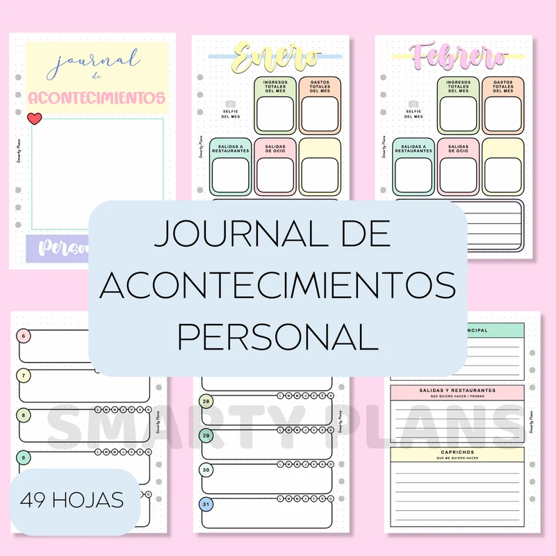 Pack Plantillas - Journal de Acontecimientos Personal