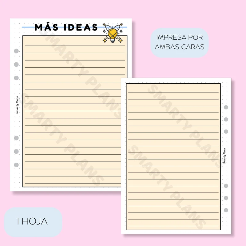 Plantilla Individual Escritores - Más Ideas