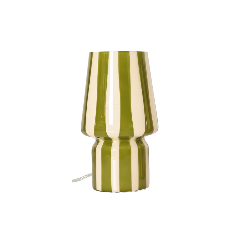 Lampe CHICHOU rayée en verre