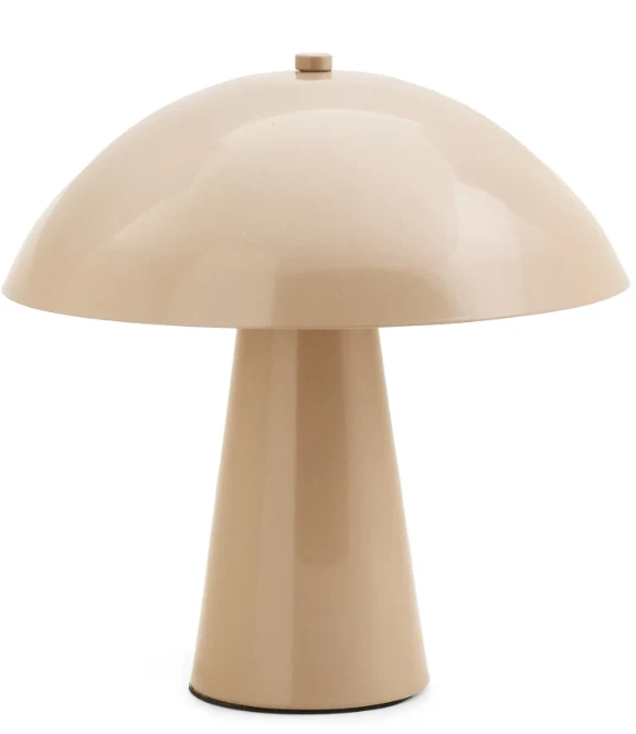 Lampe de table champignon en fer – Amande rôtie