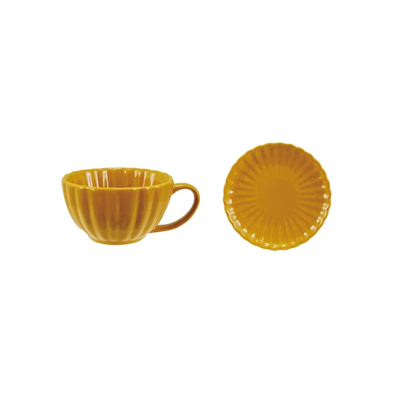 Ensemble tasse et soucoupe RIBBED