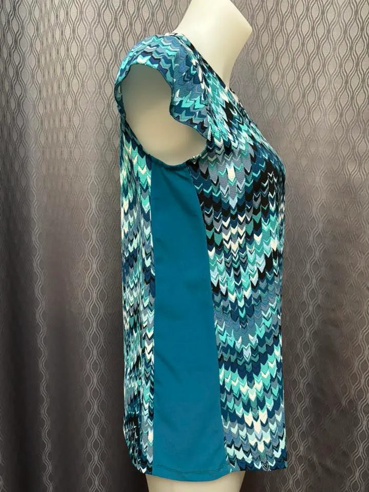 Chandail Chevrons Turquoises