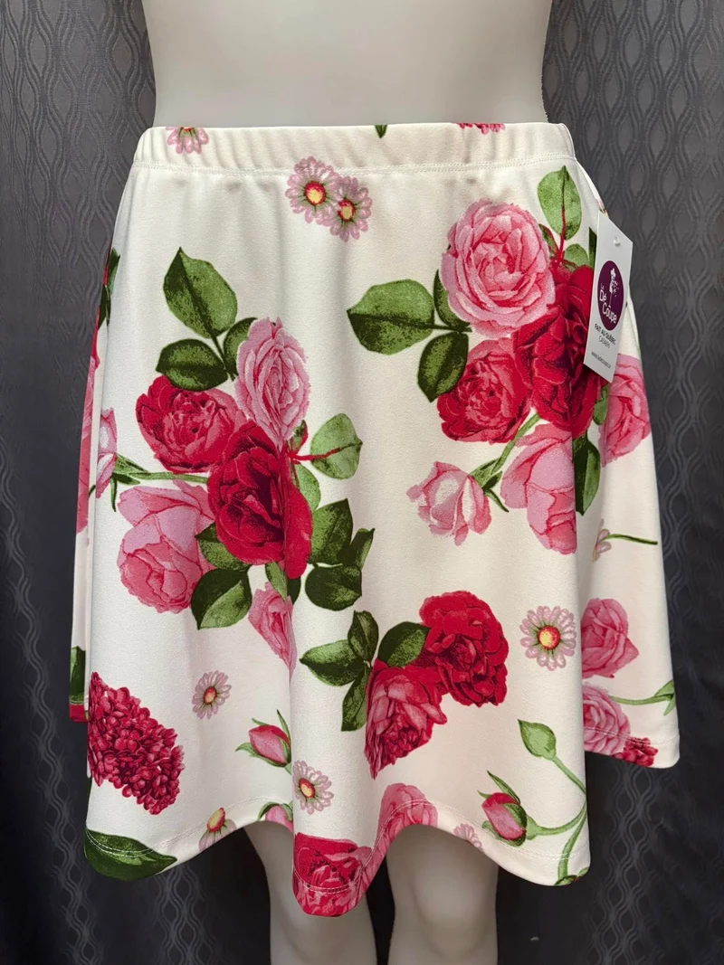 Jupe Fleurs Roses