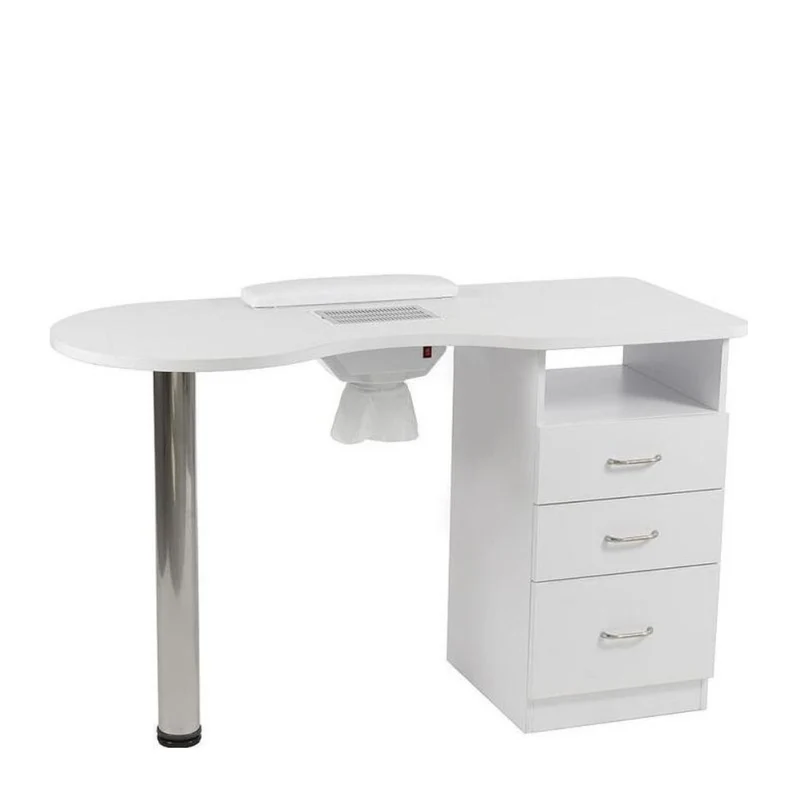 Table de manucure avec aspirateur 1 colonne