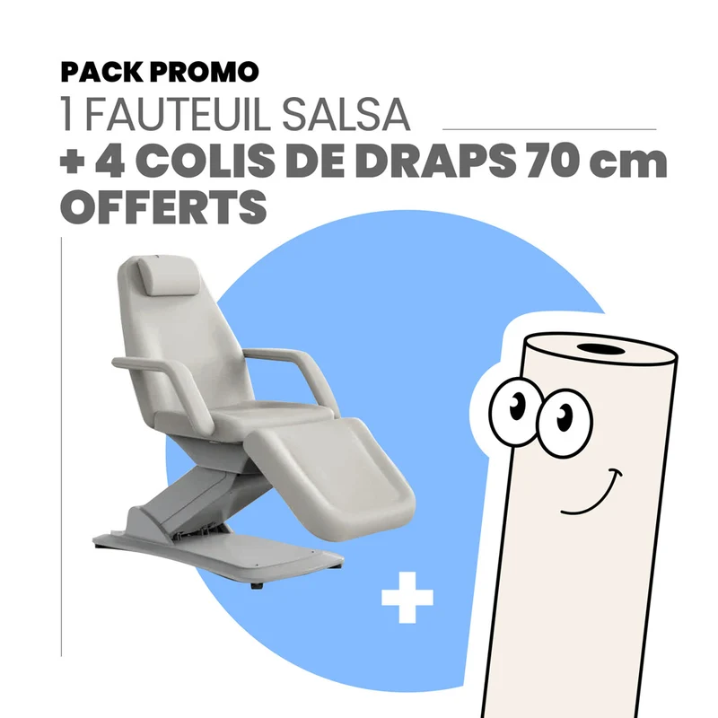 Un fauteuil salsa + 48 rouleaux de draps Offerts