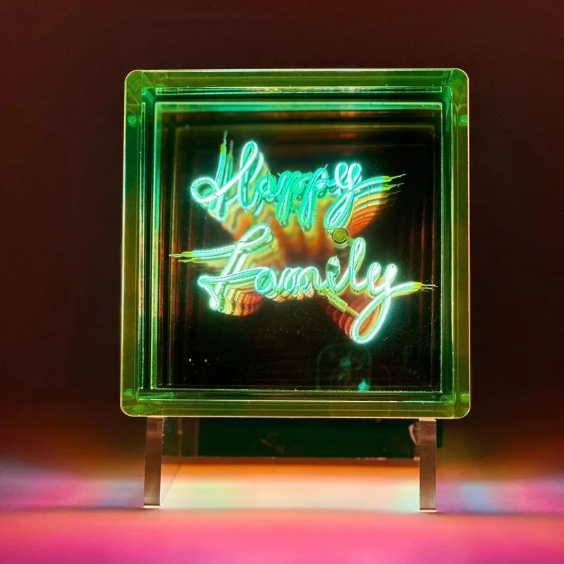 Cube lumineux HAPPY FAMILY